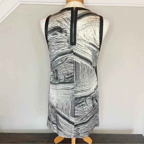 Helmut Lang Method Print Abstract Silk Satin Sleeveless Side Zipper Blouse Small - Picture 7 of 13
